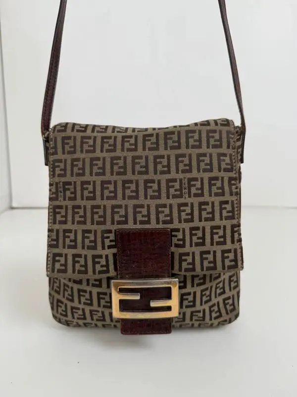Fendi Zucca skuldertaske